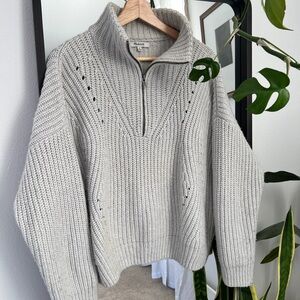 Madewell 1/4 Zip Sweater - M
